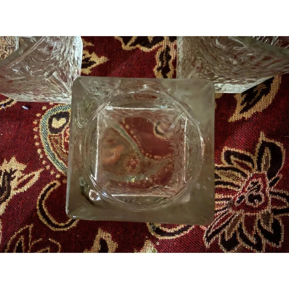 Authentic‎ Vintage Indiana Glass: Crystal Ice Lowball Set -of -4